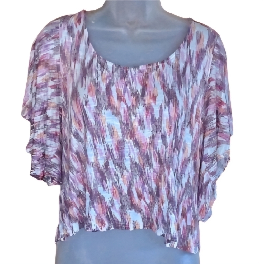 American Rag Ruffle Sleeve‎ Crop Top